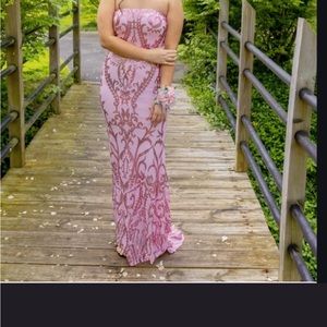 Pink prom dress